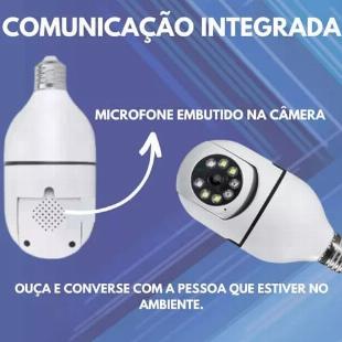 Camera Lampada Wifi Ip de Segurança