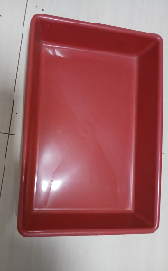 Viveiro/Gaiola metálica com base plástica lavável  45x30x42cm - Usada pouco tempo