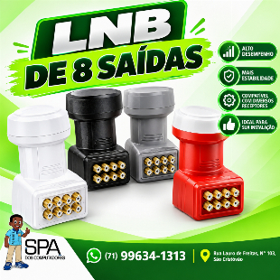 Lnb 8 Saídas Universal em Salvador e Região