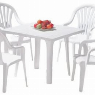 Jogo 01 Mesa Capri c/ 4 Poltronas Régia da Marca Pisani