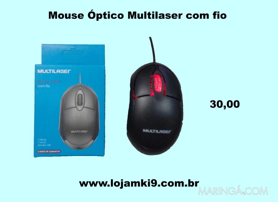Mouse Óptico Multilaser com fio