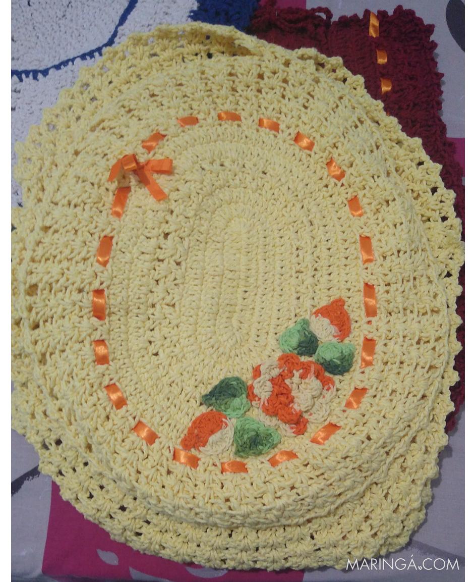 Jogo de Crochê para Banheiro (3 peças) | R$130