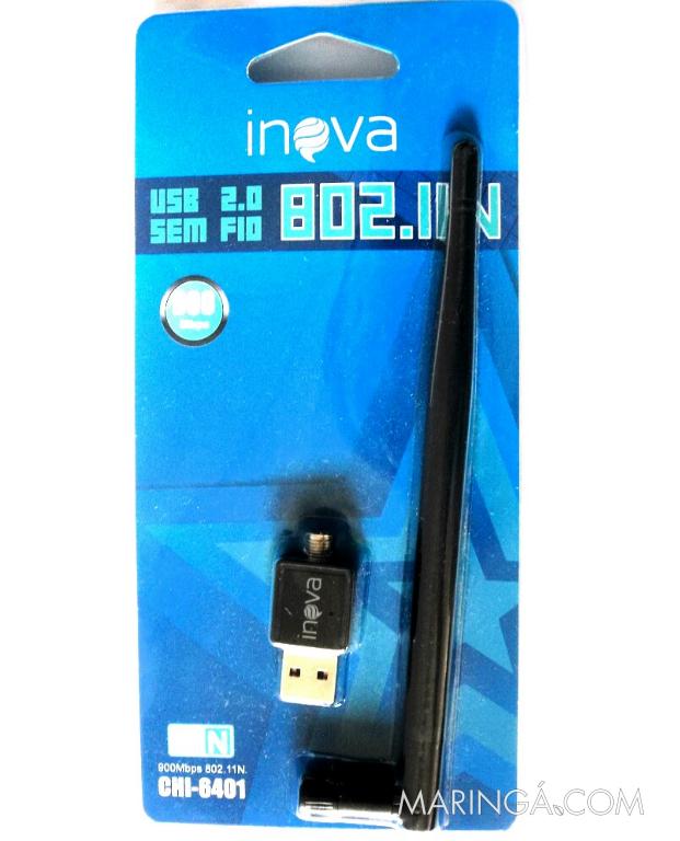 Adaptador wireless USB com antena