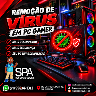 Remoção de Vírus em Pc Gamer em Salvador e Região
