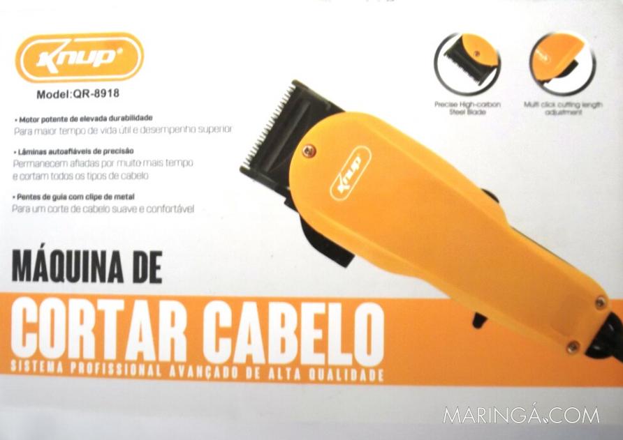 Kit com máquina de cortar cabelo 127v + máquina de pézinho e barbear recarregável De R$199,00 por R$179,00