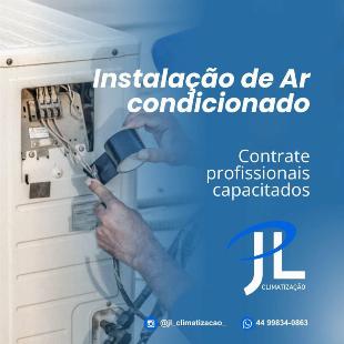 Instalação de ar-condicionado, manutenção e Higienização