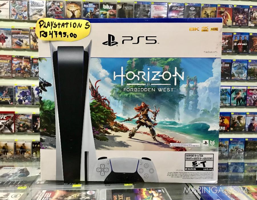 PlayStation 5 825GB Edição Horizon Forbidden West Novo Lacrado