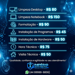 Imagem do anuncio Formatação e instalação de softwares