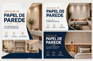 APLICAÇÃO DE PAPEL DE PAREDE