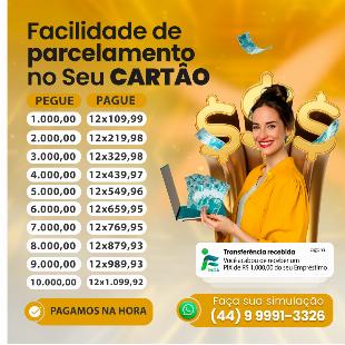 EMPRÉSTIMO DE CARTÃO DE CRÉDITO MARINGÁ