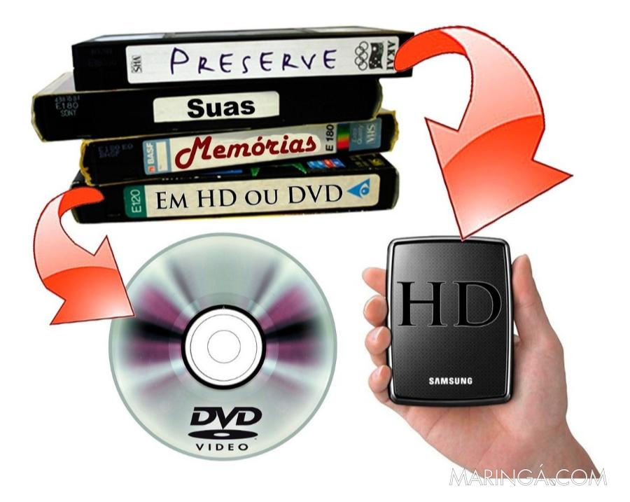 Passe suas fitas VHS para DVD ou pen drive
