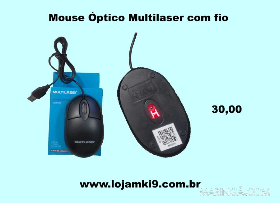 Mouse Óptico Multilaser com fio
