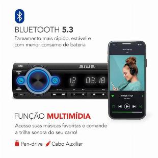 Auto Radio Aiwa AWS-CA-D-01 4x25W Bluetooth