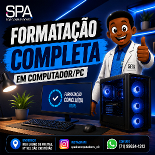 Formatação Completa em Computador em Salvador Ba
