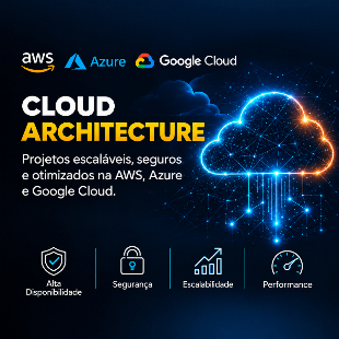 Imagem do anuncio Arquitetura em Nuvem Segura, Escalável e Otimizada na AWS, Azure e Google Cloud