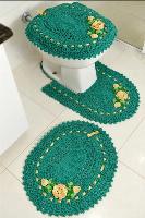 Jogo de Crochê para Banheiro (3 peças) | R$130