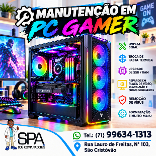 Imagem do anuncio Manutenção em Pc Gamer em Salvador e Região