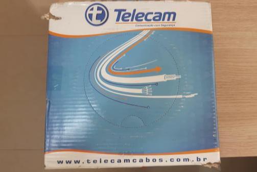Cabo Coaxial 59 Telecam 95% Malha Cabo para TV