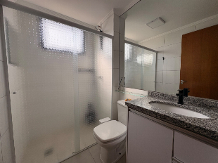 Apartamento Mobiliado para Locação com Suíte, Escritório, Sacada e Garagem Coberta