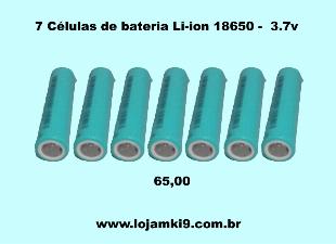 Kits de Células de baterias Li-ion 18650 - 3.7v