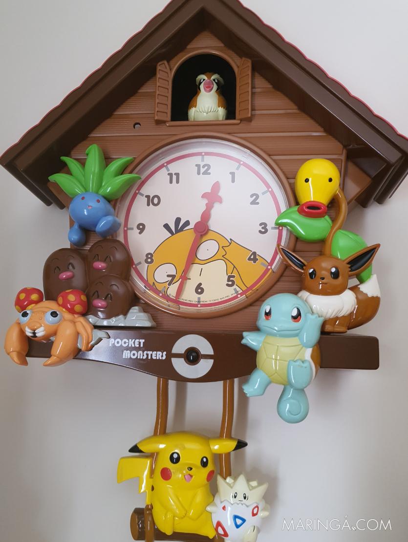 Relógio de parede Pokémon (Importado)
