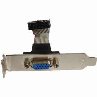 Adaptador Low Profile VGA Fêmea D-Sub 12 Pinos