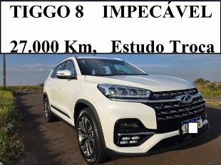 Tiggo 8, Impecável, 27.000 Km, 2 Dono, Laudo Aprovado, Estudo Troca