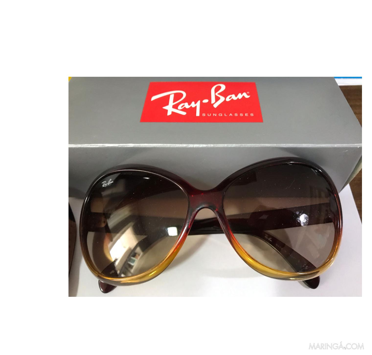 Óculos Ray-Ban feminino modelo Jackie Onassis referencia RB 4098 com caixa e estojo