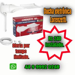 Chuveiro - ducha eletrônica Lorenzetti.