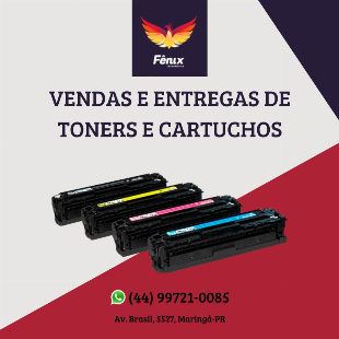 VENDA E ENTREGA DE"TONERS" " CARTUCHOS" "TINTAS"   E PAPEL A4
