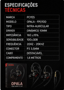 Fone de Ouvido Gamer PCYes Opala Headset Gamer RGB com Microfone Som Estéreo PC
