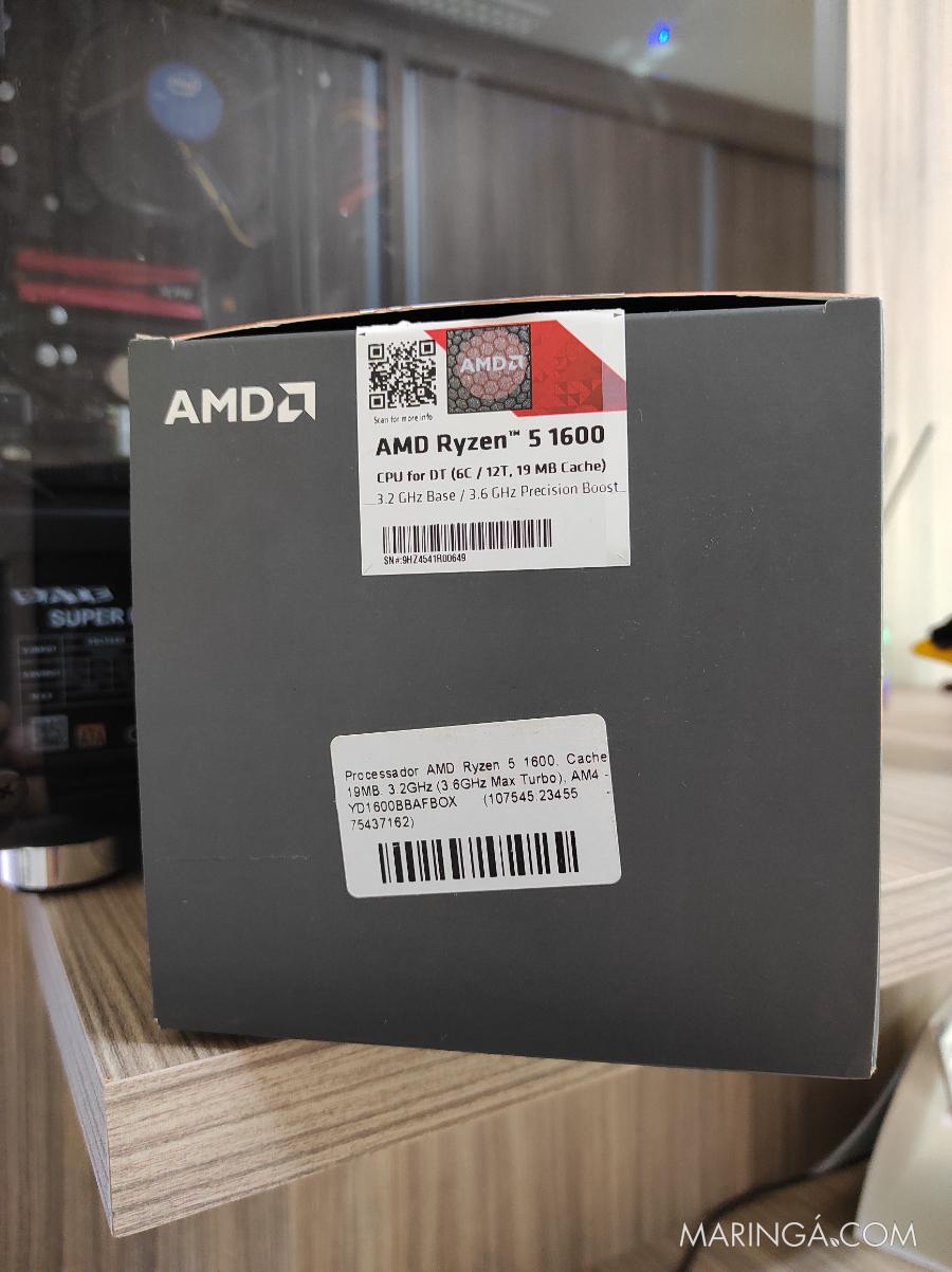 Caixa Completa AMD AM4 Ryzen 5 1600