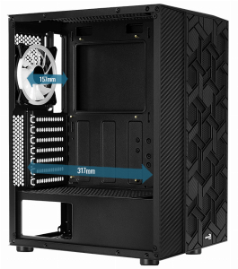 GABINETE PC GAMER AEROOOL HIVE estado de novo só R$ 100,00