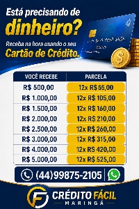 Imagem do anuncio Empréstimo no Cartão de Crédito com as Melhores Taxas