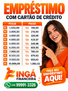 EMPRÉSTIMO CARTÃO DE CRÉDITO MARINGÁ