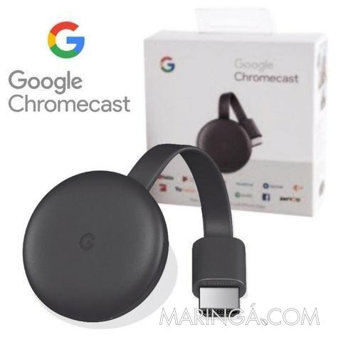 Chromecast em Maringá, Novo Chromecast With Google TV com controle remoto.