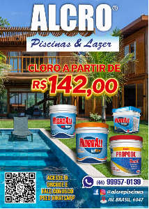 Imagem do anuncio Cloro a partir de R$ 142,00 Marca Hidroall