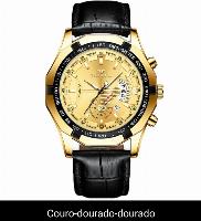 Relógio Masculino FNGEEN,  com vidro resistente a risco, Resistente a agua , Com calendário