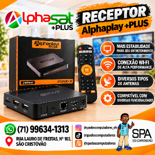 Aparelho Alphasat Alphaplay +Plus em Salvador e Região
