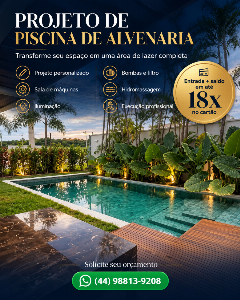 PROJETO DE PISCINA EM ALVENARIA