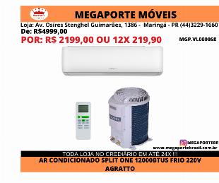 Ar Condicionado Split Agratto 12000 Btu Convencional 220V