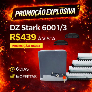 Imagem do anuncio Portão eletrônico deslizante DZ Stark 600 1/3, força bruta com parada suave.