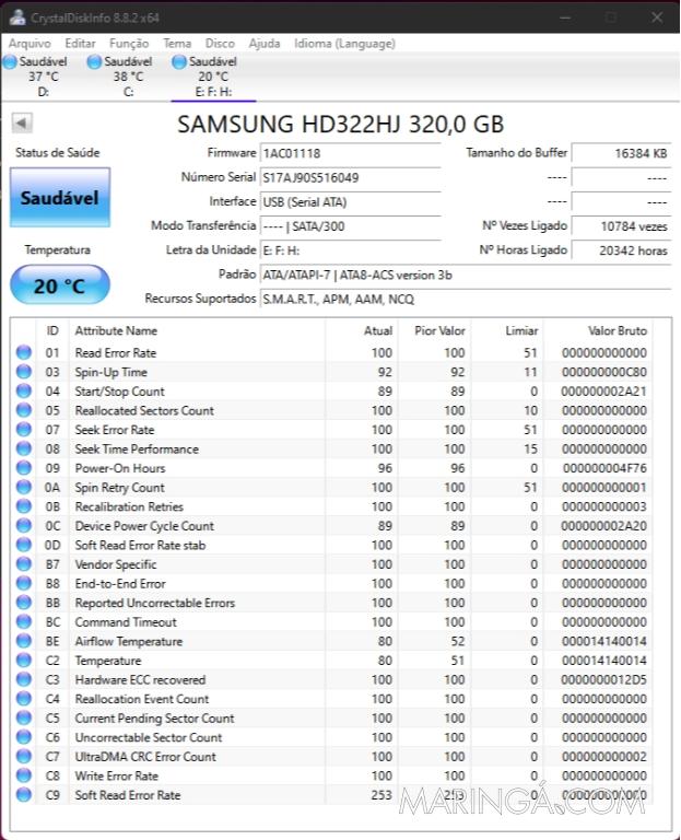 HD 3.5 Samsung 320GB