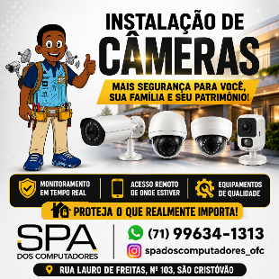 Instalação de Câmeras em Salvador Ba