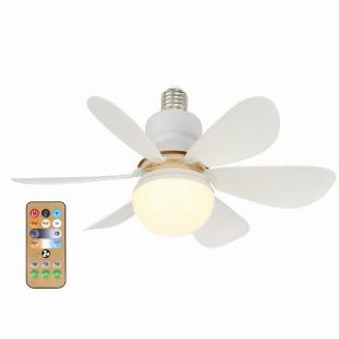 Ventilador para bocal de lampada luz Led com controle remoto