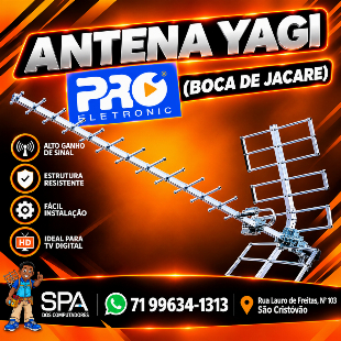 Antena Digital Yagi (Boca de Jacaré) em Salvador e Região