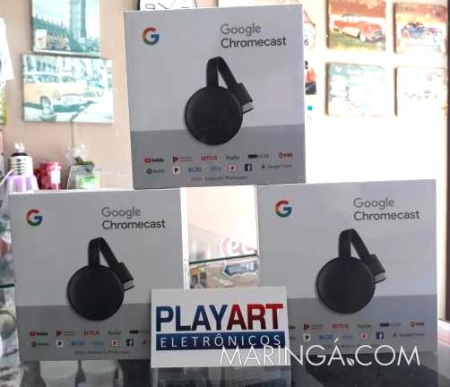 Chromecast em Maringá, Novo Chromecast With Google TV com controle remoto