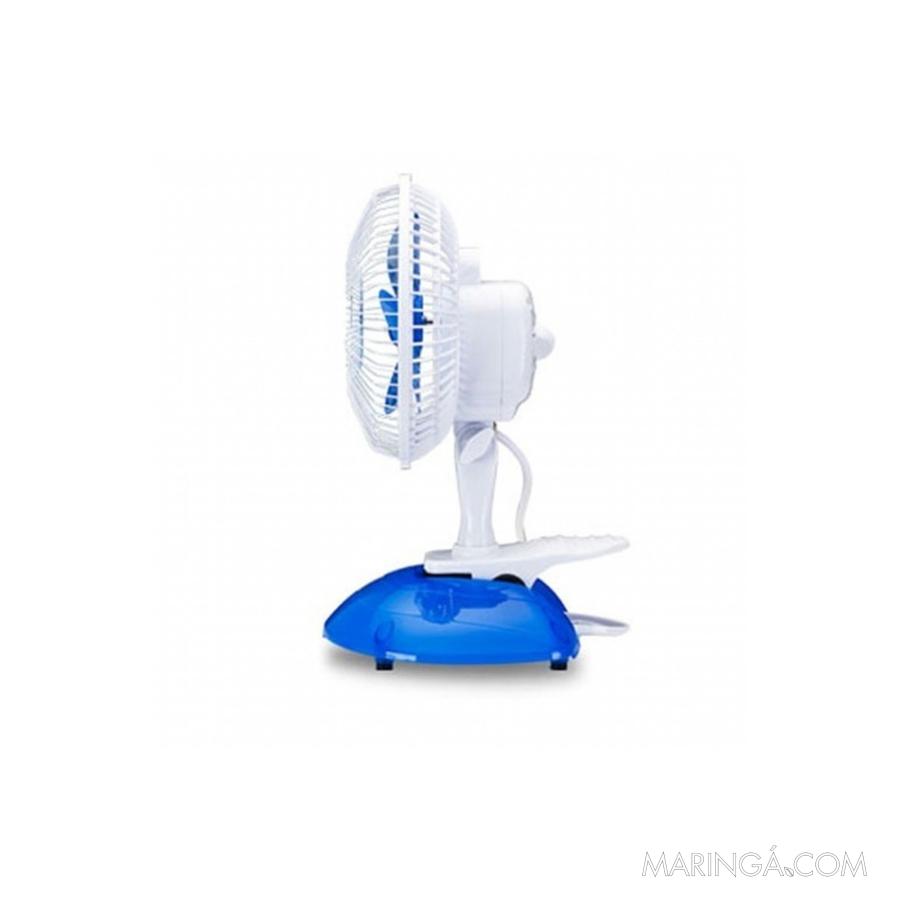 Ventilador De Mesa Ventisol Mini 20Cm Com Clip Branco/Azul 127V