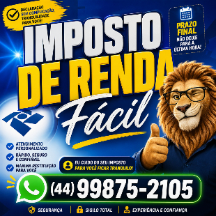 Imagem do anuncio Declaração Imposto de Renda 2026