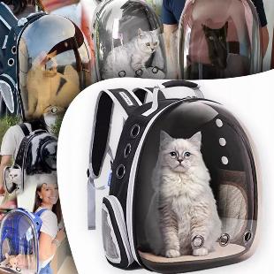Mochila para passeio Pet Com Visão Panorâmica Astronauta bolsa